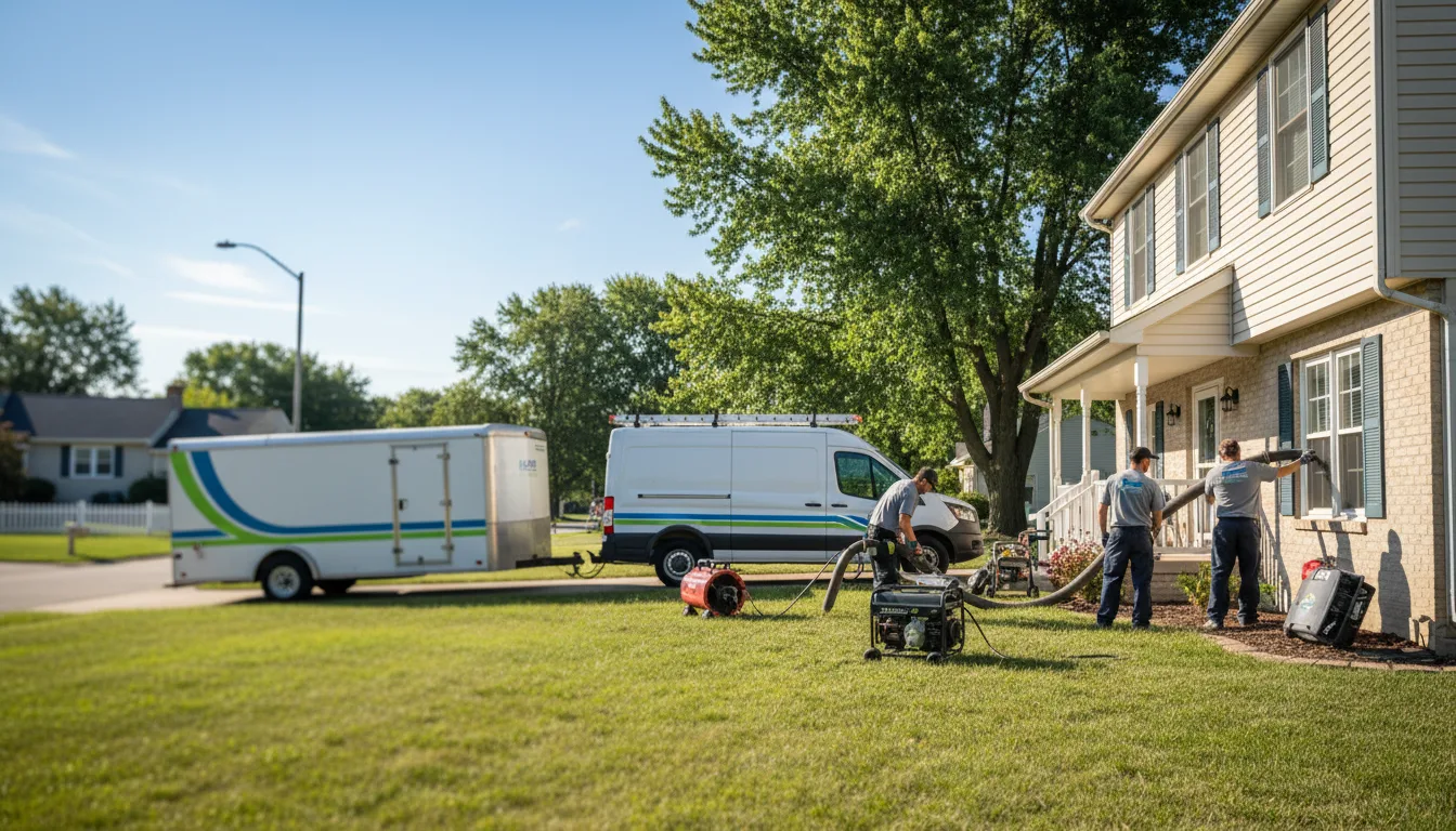 Flooded Basement Restoration And Cleanup With Repair in Olney, IL near me